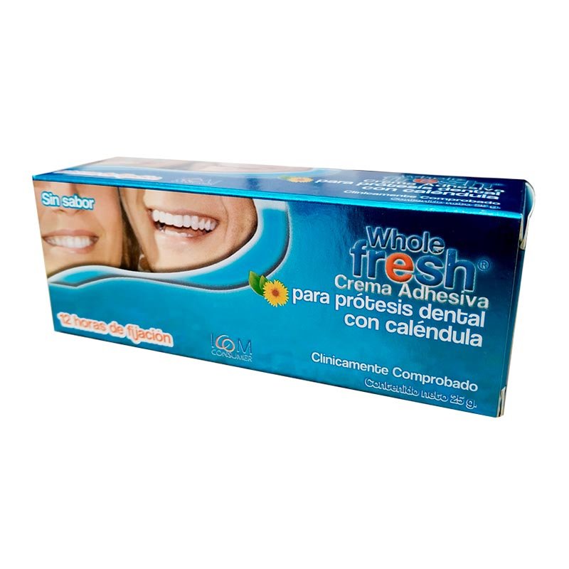 Crema Adhesiva Whole Fresh Sin Sabor 25 Gr Icom Droguerías